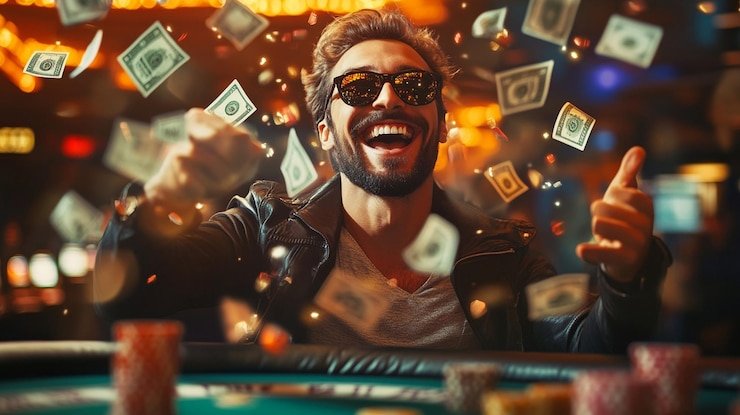 Representasi bonus dan promosi online pada perangkat mobile dengan latar belakang warna lembut